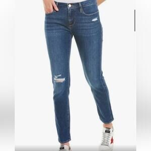Frame Le Garçon Boyfriend Jeans in Lingo Sz 24 MSRP $228